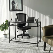 Hanah home Radni sto 100x75x45cm Crno-Sivi