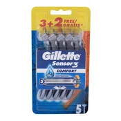 Gillette Sensor3 Comfort brivnik 5 ks