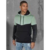 Bluza męska basic z kapturem miętowa Dstreet