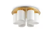 Ideal Lux - Stropna svetilka DAISY 6xE27/52W/230V pr. 60 cm zlata/bela