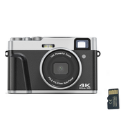 INF Digitalni fotoaparat 4K/48MP/16X Zoom/Samodejno ostrenje/Iskalo/Anti-Shake s kartico 32GB, (21266060)