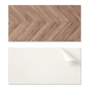 shumee Komplet vinilnih ploščic z motivom ribje kosti za spalnico 10x40x20 cm
