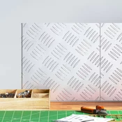 vidaXL Aluminijaste checker plošče 2 kosa nedrseče 30x30 cm