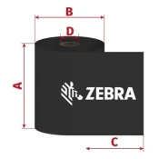 Zebra trak 83mm x 450m TTR smola, D25/OUT
