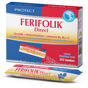 Ferifolik direct gvožde + folna oralni prašak 20 kesica