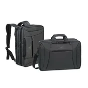 RivaCase Ugljensko crna promjenjiva torba/rucksack za prijenosno racunalo 16 8290