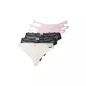 Hunkemöller Tangice Fashion staro roza/črna/bela