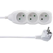 Emos Podaljšek P0311 1.5 m/3 sockets/white/PVC/1 mm2