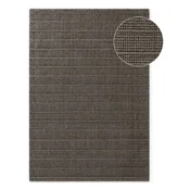 Temno siva/temno rjava ročno tkana volnena preproga 80x150 cm Camden Parker – Ted Baker