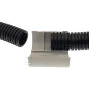 slomart Snap-fit konektor CR25 za valovite in trde cevi z zunanjim premerom 24-25 mm, sive barve