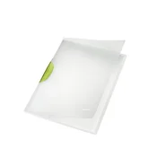 Brzi spajalica, kopča, PP, A4, LEITZ ColorClip Magic, zelena 41740059
