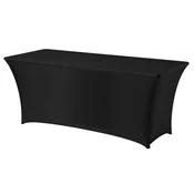 Hendi Pravokotna miza brez likanja, 183 x 76 cm, iz jersey tkanine, črna – Hendi 814437