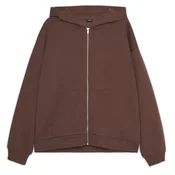 Cropp - Dukserica oversize s kapuljacom - braon