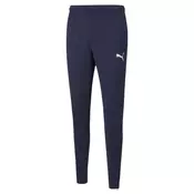 PUMA Sportske hlace Team Rise mornarsko plava / bijela