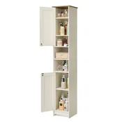 Songmics Kopalniška omarica Snapsemble 30x30x170 cm bela