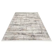 Opviq Tepih 160x230cm Krem-Sivi