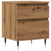 Vidaxl Nočna omarica artisan hrast 40x35x50 cm inženirski les