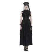 Ženska dolga obleka DEVIL FASHION - Cyber - črna - SKT246