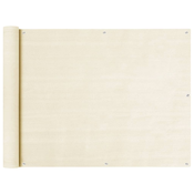 Balkonski zastor krem 90 x 400 cm HDPE