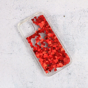 Ovitek Fluid Liquid Heart za Apple iPhone 12 Mini, Teracell, rdeča