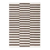 Bela/rjava obojestranska/ročno tkana volnena preproga 160x230 cm Vika – Hanse Home