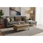 Hanah Home Sto za dnevnu sobu Adt 90x40x60 cm, Smeđi