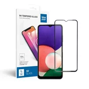 Blue Star Temperirano steklo za Samsung Galaxy A22 5G (popolnoma prilegan / primerna za ovitke) Blue Star 5D črno