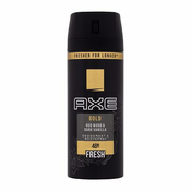 Axe Gold Oud Wood & Dark Vanilla deodorant v spreju brez aluminija 150 ml za moške