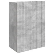 Vidaxl omara za steno Betonsko siva 66 x 34,5 x 92 cm Inženirski les