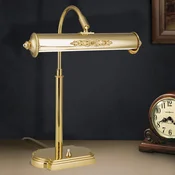 ORION Nostalgicna stolna lampa Slika, pozlacena - Radna soba/ured - Anticki - zlato - Metal