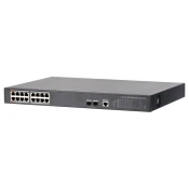 Mrežni usmerjevalnik DAU PFS4218-16GT-240, upravljiv, Gigabitni Ethernet, PoE, črn