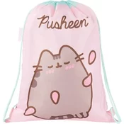 Pusheen ružicasta vrecica za tjelesni, sportska torba 34x43 cm