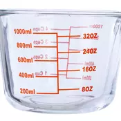 Northix Merilni vrč v steklu 1000 ml