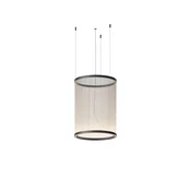 Vibia LED viseča svetilka ARRAY bež 73 x 55 cm valj 927 dim - Dnevna soba/jedilnica - Dizajn - Medenina