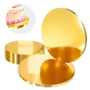 shumee Podstavek za torto zlat 26 cm 1,2 cm komplet 5 kosov okroglih bobnov za torto luksuzni Brand4Cake