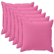 Vidaxl Prevleka za blazino 6 kos HOUTEN Roza 50 x 50 cm Poliester
