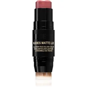 Nudestix Nudies Matte Lux večnamenski svinčnik za oči, ustnice in lica odtenek Rosy Posy 7 g