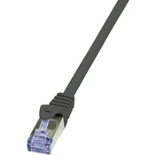 LogiLink RJ45 mrežni kabel CAT 6A S/FTP [1x RJ45 utikač - 1x RJ45 utikač] 5 m crni nezapaljivi, zaš