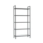 Hanah Home K100 Polica za knjige 80x165x30cm, Crna