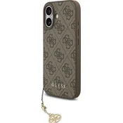 Guess 4G Charm Zadnji Pokrov za iPhone 17 Rjavi Ton v Tonu