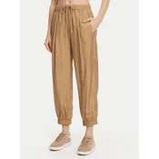 Marella Hlače iz tkanine Abetaia 2513131095 Bež Relaxed Fit