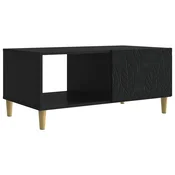 vidaXL Klubska miza Črna 90 x 50 x 40 cm Inženirski les
