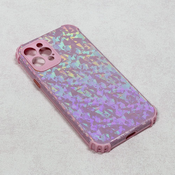 Ovitek bleščice 6D Crystal za Apple iPhone 12 Pro, Teracell, roza