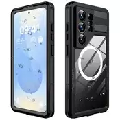 Vodoodporen ovitek ShellBox WaterProof za Samsung Galaxy S26 Ultra z IP68 za spuste do 1.5m globine - črn