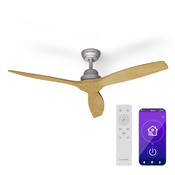Klarstein Santa Elena 52, O 132 cm, stropni ventilator, 9 060 m3/h, lopatice iz pravega lesa, 6 nastavitev hitrosti, daljinski upravljalnik (VTS14-SntElnS-CF-Ah)
