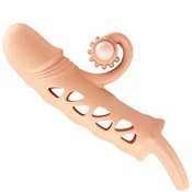 ROMANCE Flesh Extended Sleeve Vibrating Intimate Support, Natural Color D-240548