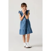Djecja pamucna haljina Levis FLUTTER SLEEVE BUTTON UP D