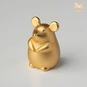 Tongshifu Ukrasna figurica Pacov iz kineskog zodijaka, Zlatna boje