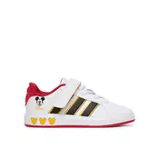 Adidas Patike za decake Grand Court Mickey El K, JQ8067, Crveno-bele