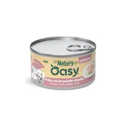 Oasy Cat Natury Adult fileji v juhi, konzerva - piščanec in šunka - 85 g 85 g